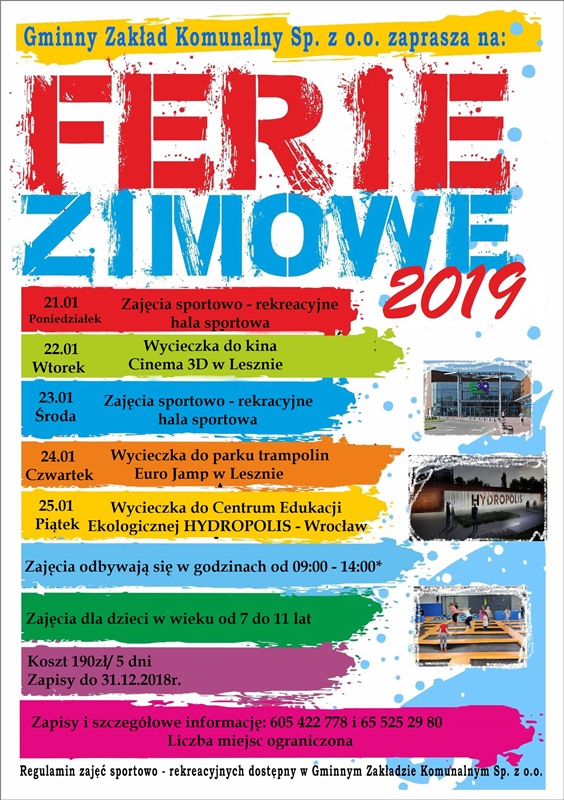 Ferie z GZK - info